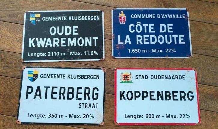 Metalen fietsplaten. De klassiekers. Nieuw, Sport en Fitness, Wielrennen, Nieuw, Ophalen of Verzenden