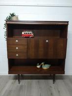 Vintage midcentury wandkast | barkast | highboard retro, Ophalen