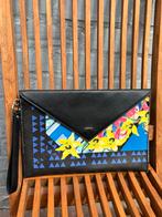 Pinko leren etui, Handtassen en Accessoires, Tassen | Damestassen, Ophalen, Gebruikt, Zwart, Avondtasje