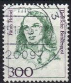 Allemagne Bundespost 1989 - Yvert 1265 - Femme célèbre (ST), Envoi, Affranchi