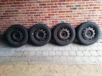 4 winterbanden op velg van ford focus, 15 inch, Banden en Velgen, Gebruikt, 185 mm