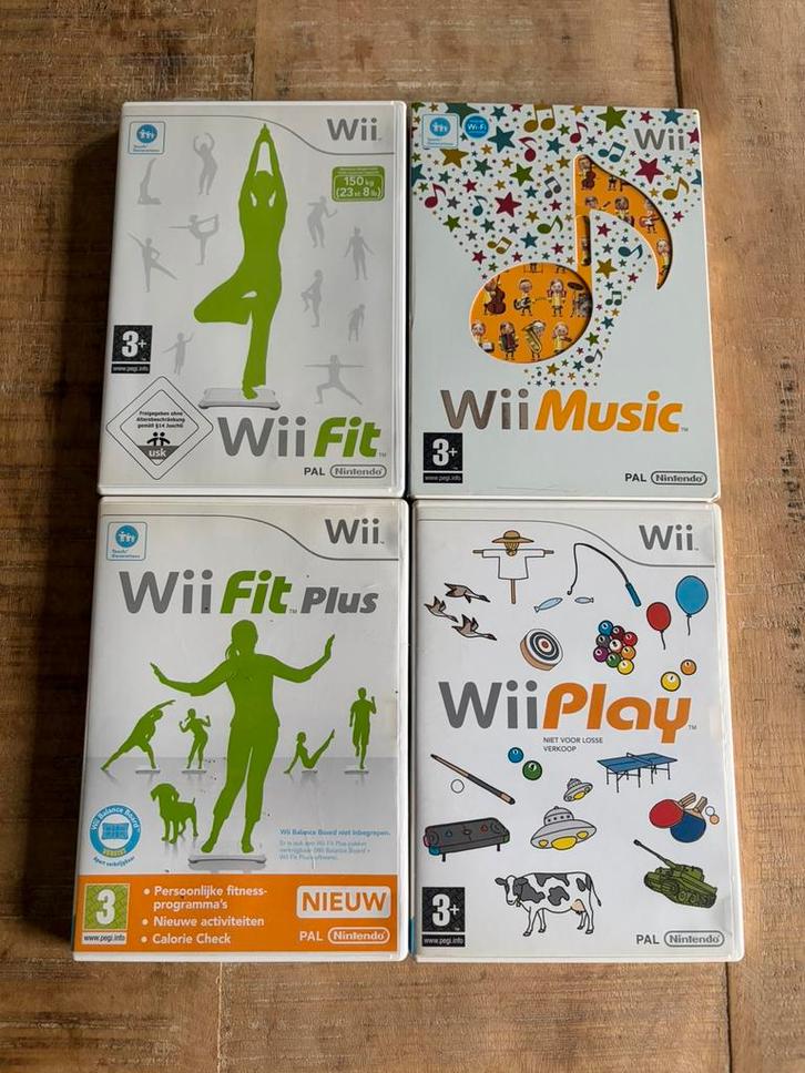 Nintendo Wii–Wii Fit / Wii Fit Plus / Wii Music / Wii Play, Consoles de jeu & Jeux vidéo, Jeux | Nintendo Wii, Comme neuf, Enlèvement ou Envoi