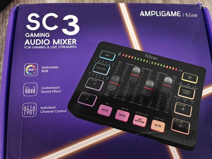 Fifine sc3 gaming audio mixer, Muziek en Instrumenten, Midi-apparatuur, Zo goed als nieuw, Ophalen of Verzenden