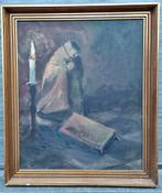 Huile sur toile nature morte signe m Bertrand, Antiquités & Art, Enlèvement ou Envoi