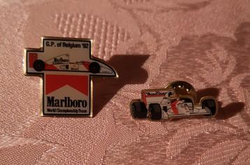 2 épinglettes de Marlboro. Grand Prix de Belgique 1992