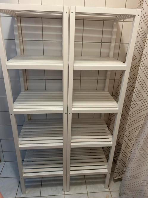 2 étagères blanches IKEA, Huis en Inrichting, Kasten | Stellingkasten, Zo goed als nieuw, Ophalen