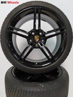 Porsche Taycan 21 inch velgen Mission E met winterbanden, Auto-onderdelen, Banden en Velgen, Gebruikt, 265 mm, Banden en Velgen