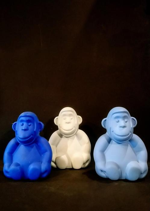 3 KIPLING apen - spaarpot, Verzamelen, Spaarpotten, Zo goed als nieuw, Overige thema's, Kunststof, Ophalen