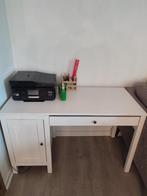 Bureau 120x55 cm wit, Ophalen, Zo goed als nieuw, Bureau
