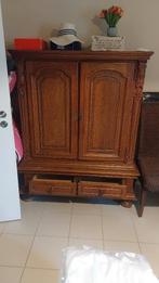 kast volle eik 2delig GRATIS, Huis en Inrichting, Kasten | Overige, Ophalen, Gebruikt