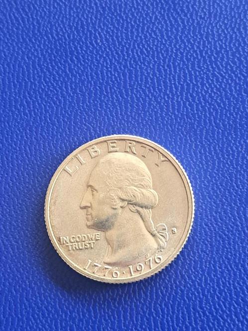 1976 S USA kwart dollar in zilver San Francisco, Postzegels en Munten, Munten | Amerika, Losse munt, Noord-Amerika, Zilver, Verzenden