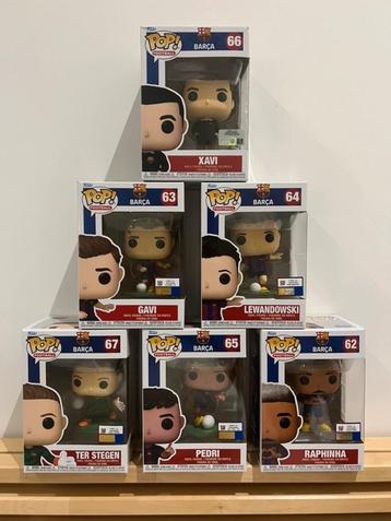Funko pops! - fc Barcelona - full set  6 pops   beschikbaar voor biedingen