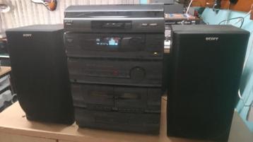 Prachtige stereo set Sony met boxen koopje 