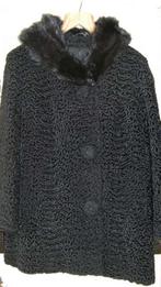 zwarte warme bouclet jas, Maat 42/44 (L), Ophalen of Verzenden, Zo goed als nieuw, Zwart