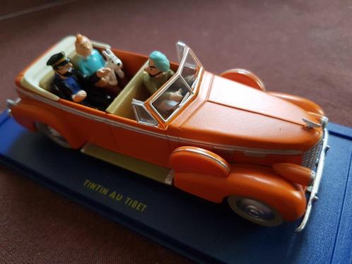 Tintin au tibet Taxi de New-Delhi Cadillac Fleetwood, Collections, Personnages de BD, Neuf, Statue ou Figurine, Tintin, Enlèvement ou Envoi