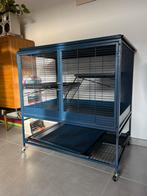 Savic Royal Suite blauw (dubbel) kooi + ratten toebehoren!, Dieren en Toebehoren, Ophalen, Kooi, Zo goed als nieuw, Hamster