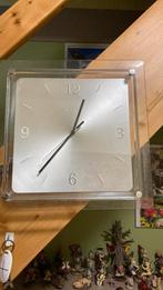 Horloge murale en verre 35 cm, Zo goed als nieuw, Wandklok