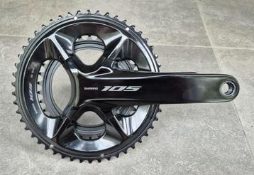 Crankstel Shimano 105 FC-R7100, Fietsen en Brommers, Crankstel of Pedalen, Racefiets, Nieuw, Ophalen of Verzenden