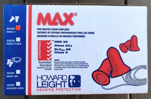 Howard Leight MAX Schuim Oordoppen (Nieuw!), Doe-het-zelf en Bouw, Gehoorbeschermers, Nieuw, Ophalen of Verzenden