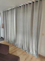 Mooie lichtgrijze overgordijnen + zw roedes Maison Du Monde, Huis en Inrichting, Ophalen, Gebruikt