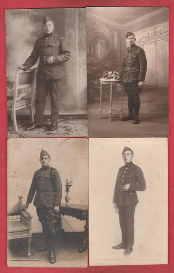 Lot de 20 cartes photos / Soldats belges photographe