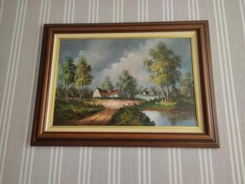 grote schilderij landschap  beschikbaar voor biedingen