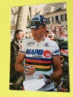 wielerkaart wk team mapei johan museeuw, Sport en Fitness, Verzenden, Zo goed als nieuw