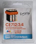 inktpatronen EPSON T0712/3/4, Computers en Software, Printerbenodigdheden, Ophalen of Verzenden, Nieuw, Cartridge, Huismerk