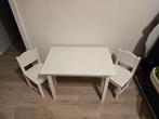 Ikea kindertafel, kinderstoelen en Ikea bord., Kinderen en Baby's, Kinderkamer | Tafels en Stoelen, Ophalen, Gebruikt