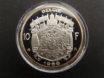 Belgique : 10 francs 1969 VL en argent (PREUVE) + BATAILLE D, Monnaie en vrac, Argent, Argent, Envoi