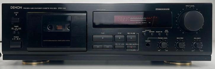 Denon DRM-550 stereodekcassette, Audio, Tv en Foto, Cassettedecks, Enkel, Denon, Ophalen