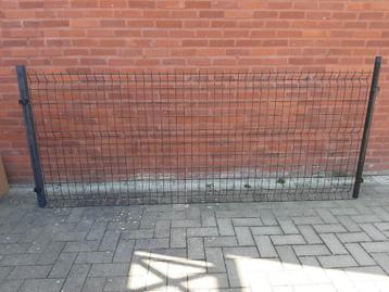 Promo! 20m draadpanelen 100cm hoog zwart + palen beschikbaar voor biedingen
