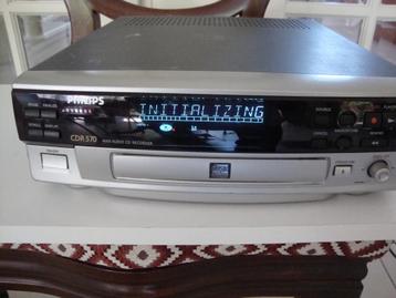 CD-Recorder/Speler Philips CDR570 + Gebruiksaanwijzing, Audio, Tv en Foto, Ophalen of Verzenden, Gebruikt, Philips