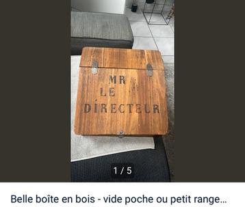 Petit meuble- vide poche bois a retirer sur 1360 perwez beschikbaar voor biedingen