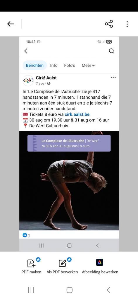 Cirk! Le Complexe de l’Autruche – Collectif d’Équilibristes, Tickets en Kaartjes, Evenementen en Festivals, Twee personen
