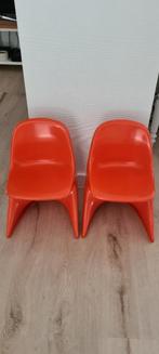 Vintage orange Casalino kids chair 2 x, Enlèvement ou Envoi