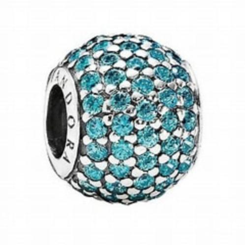 Pandora teal pavé ball, Bijoux, Sacs & Beauté, Bracelets à breloques, Pandora, Argent, 1 bracelet à breloques, Avec strass, Enlèvement ou Envoi