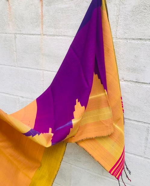 Indische Sari sjaal, Kleding | Dames, Mutsen, Sjaals en Handschoenen, Sjaal, Ophalen of Verzenden