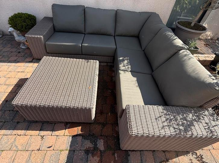 Loungeset Como, Tuin en Terras, Tuinsets en Loungesets, Zo goed als nieuw, Loungeset, Wicker, Ophalen