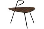Salon-/bijzettafel Klein Afgerond Driehoek  Hout - NIEUW!, Ophalen, 50 tot 100 cm, 50 tot 75 cm, Nieuw
