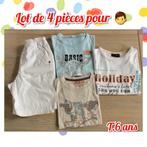 T-shirts MC+bermuda pour garçon -lot de 4-T.6 ans., Utilisé, Autres types, Garçon, Enlèvement ou Envoi