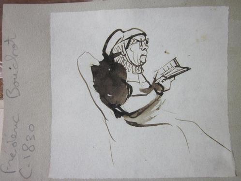 Frédéric BOUCHOT Caricature dessin Presse illustration 1830, Antiquités & Art, Art | Dessins & Photographie, Enlèvement ou Envoi