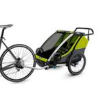 Luxe Fietskar - Thule Chariot Cab 2 - Nieuwprijs  1250 EUR, Fietsen en Brommers, Vering, Gebruikt, 40 tot 60 kg, Kinderkar