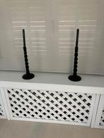 KAARSENHOUDERS, 25 tot 50 cm, Zwart, Ophalen of Verzenden, Zo goed als nieuw