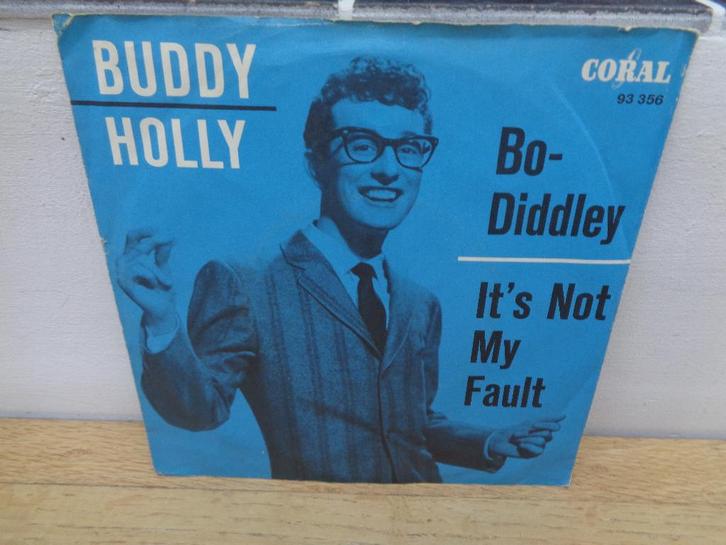 Buddy Holly single "Bo Diddley" [Duitsland-1963], Cd's en Dvd's, Vinyl Singles, Gebruikt, Single, Pop, 7 inch, Verzenden