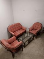 Vintage rotan loungeset., Ophalen, Gebruikt, Rotan