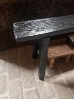 Zwart houten bankje, Ophalen, Onbekend, Onbekend, Onbekend