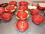 Le Creuset geëmailleerde gietijzeren set, Huis en Inrichting, Ophalen of Verzenden, Zo goed als nieuw, Gietijzer, Wok