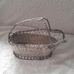 Verzilverde flessen(wijn)houder, Ophalen, Zo goed als nieuw