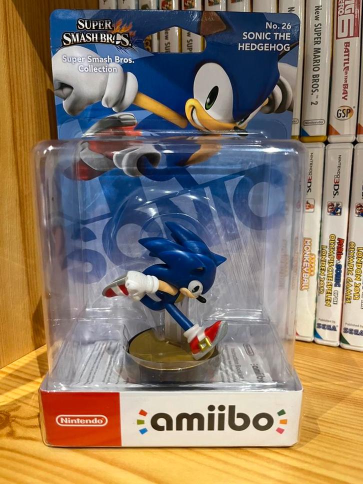 Amiibo Sonic The Hedgehog N.26 (Super Smash Bros), Games en Spelcomputers, Games | Nintendo Switch, Nieuw, Ophalen of Verzenden